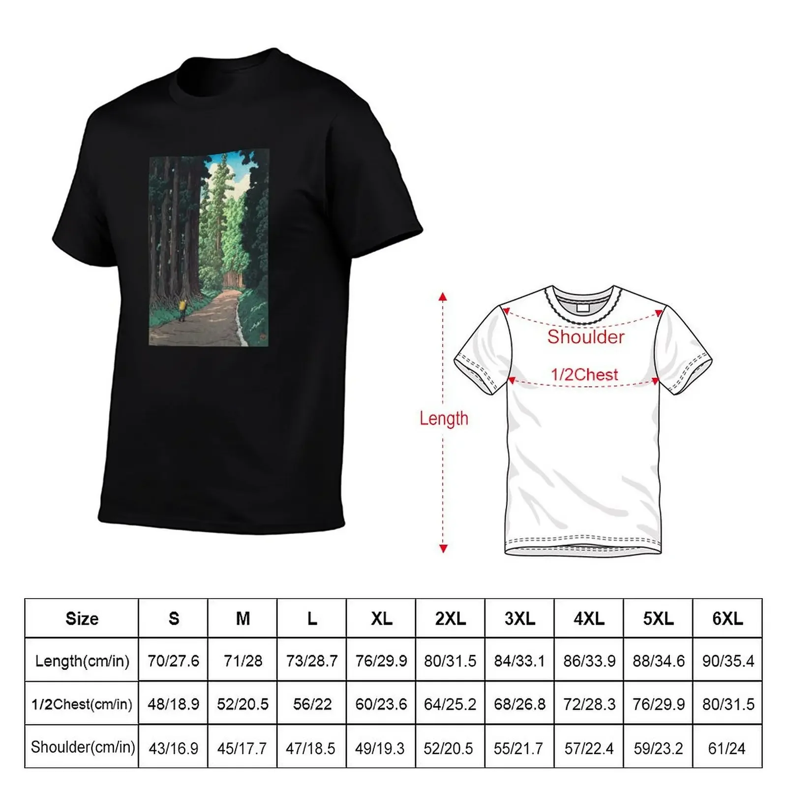 Nikk? gaid? - Hasui Kawase T-Shirt sweat animal prinfor boys graphic tee shirt man t shirt funny t shirts for men