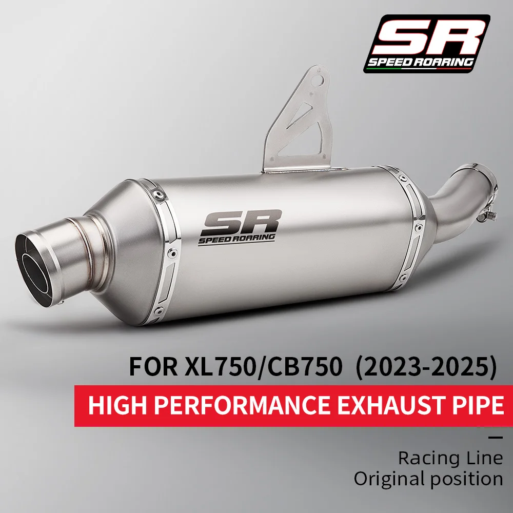 

For XL750 Transalp 750 CB750 Hornet Motorcycle Exhaust Middle Link Pipe 51MM Escape Racing Kit Modify Slip on Tube