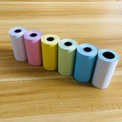 6 Roll 57*30mm Color Thermal Paper White Label Sticker Paper Colorful Photo Paper For PeriPage PAPERANG Mini Photo Printer