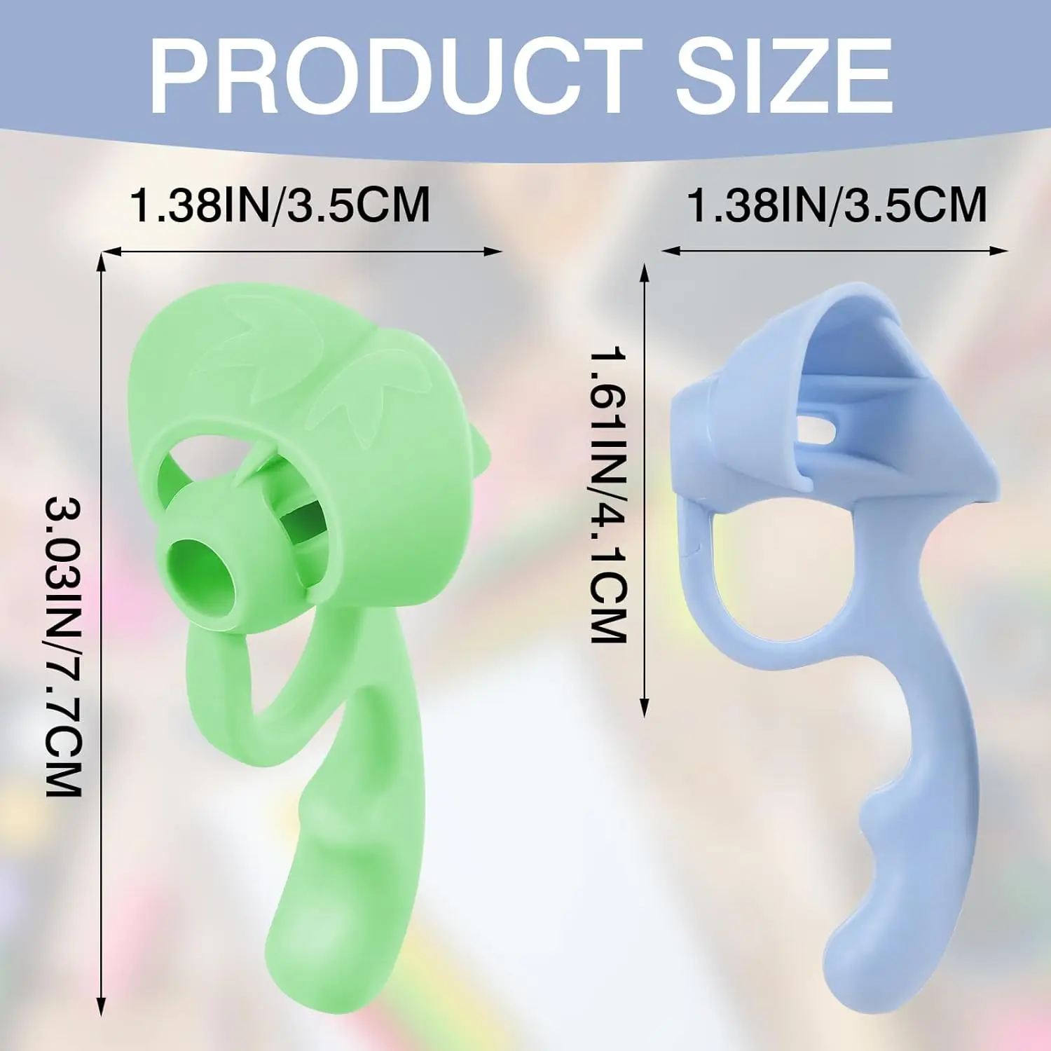 8pcs Grip Pen Corrector Set Writing Corrector Soft Rubber Writing Posture Grip Pen Handwriting Aid Correction Tool