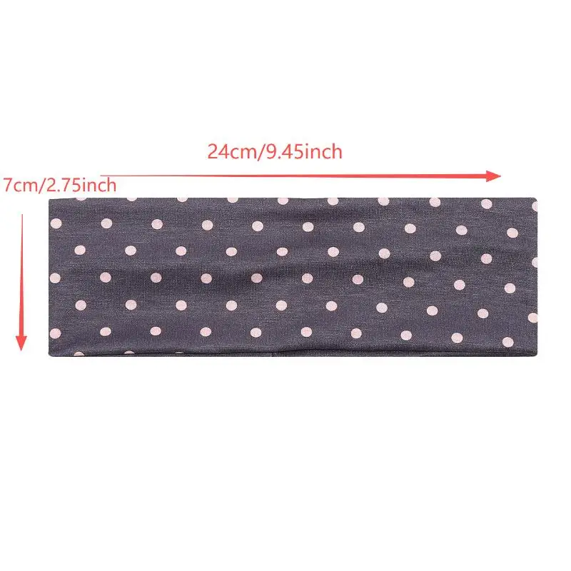 5/8 Stück Polka Dot Sport-Stirnbänder, Modische Make-up-Stirnbänder, Sport- und Fitness-Schweißabsorbierende Haarbänder – Detail 12