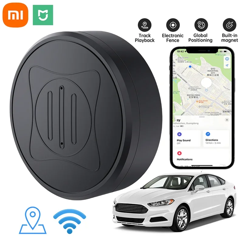 Xiaomi rastreador gps forte magnético carro anti-perdido dispositivo pet crianças saco racking localizador inteligente acessórios para ios android