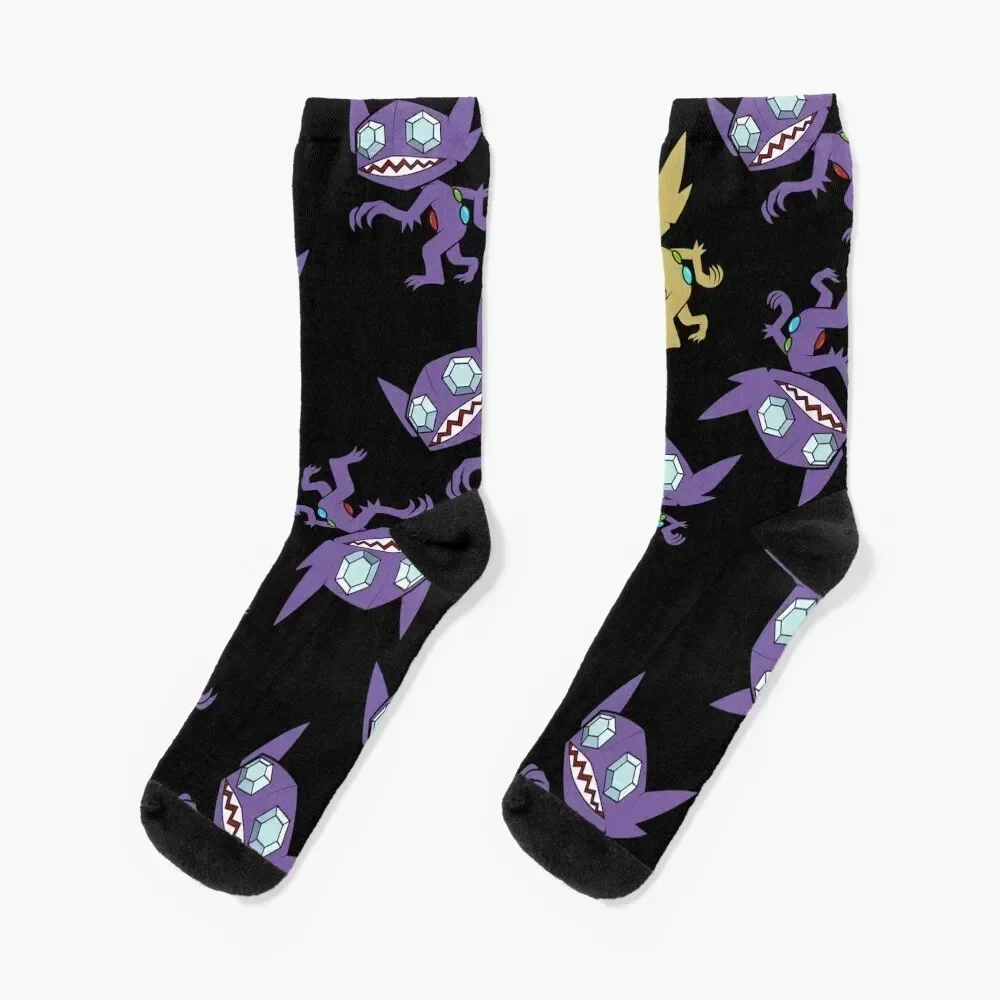 

Sableye Pattern Socks short Toe sports hockey snow Designer Man Socks Women's