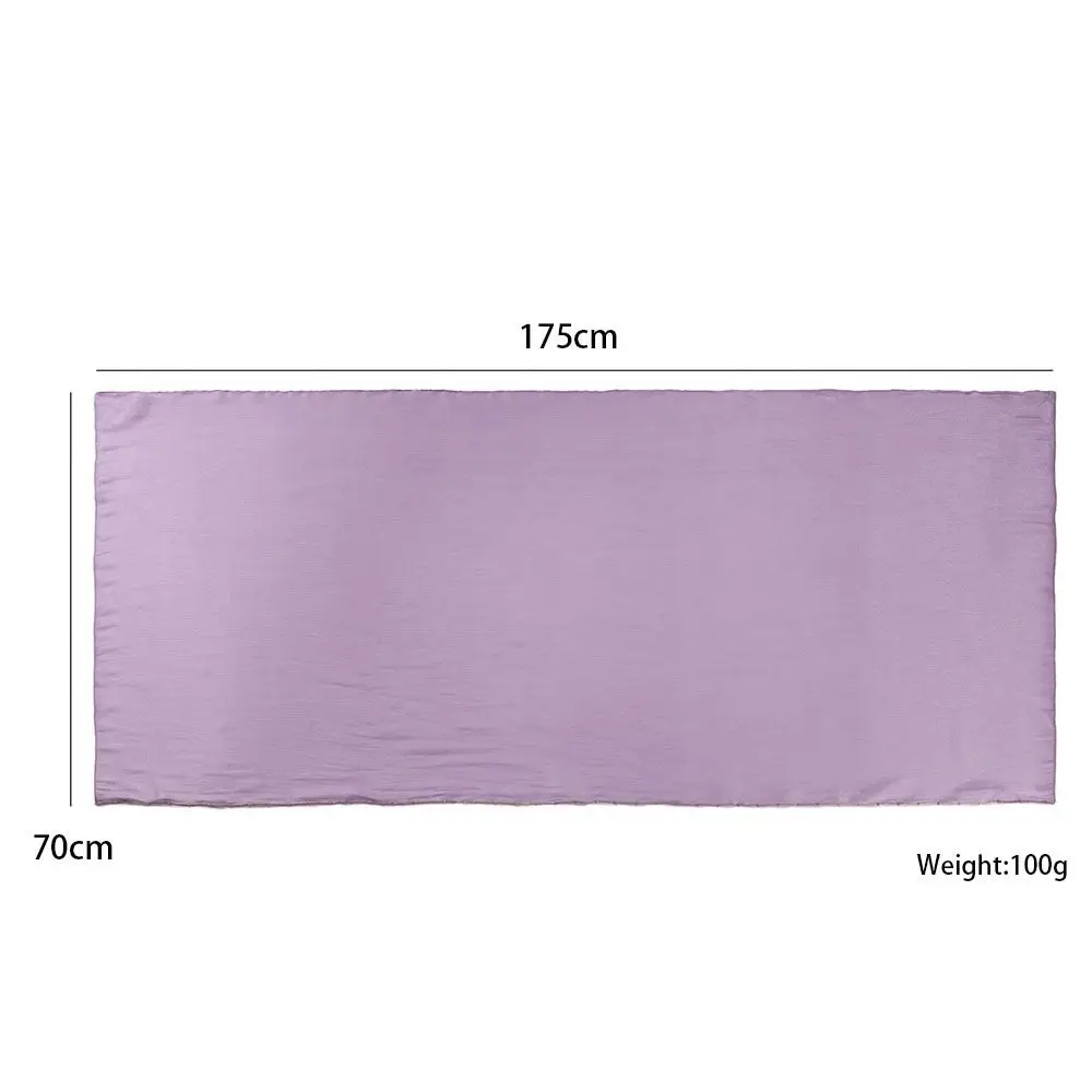 High Qulaity Solid Color Silk Scarf Shining Unilateral golden chain Chiffon Hijab Veil Long Chiffon Sunscreen Headscarf Outdoor view 6