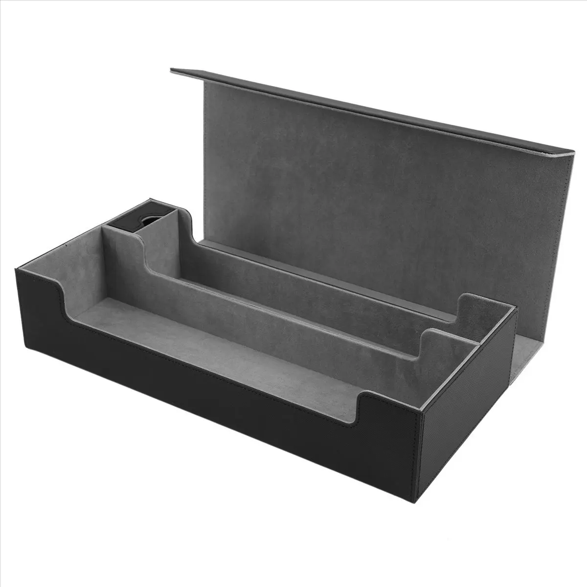 【cyber-monday】super-hive-550-monocolor-cards-deck-box-leather-cards-deck-case-for-trading-card-games-tcg-black