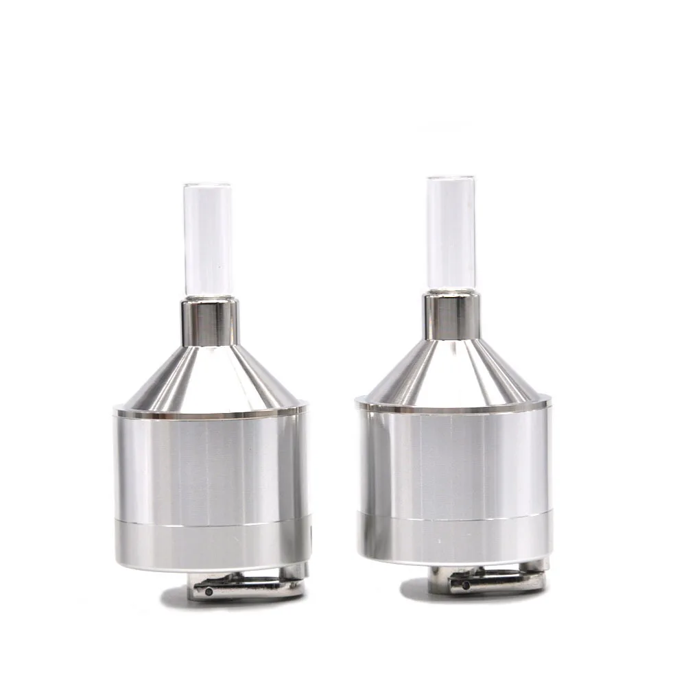 56mm hand Grinder Diameter with filler Tobacco Herb Crusher Storage aluminum Grinders Smoke Pipe Cigarette Accessories