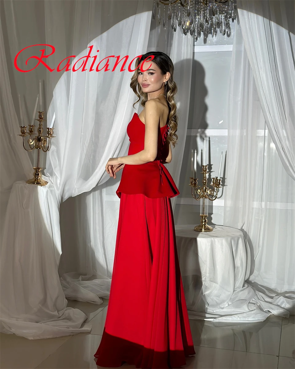 

Customized Exquisite Burgundy Jersey Evening Dress Temperament Strapless Sleeveless Zipper Back Sweep Train Homecoming Dress