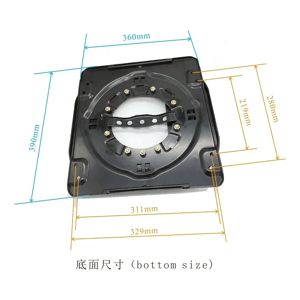 Auto Car Seat Rotating Seat Swivel SUV Modification Vehicles Turntable Swivel With Slider Rail Mechanism Swivel 360