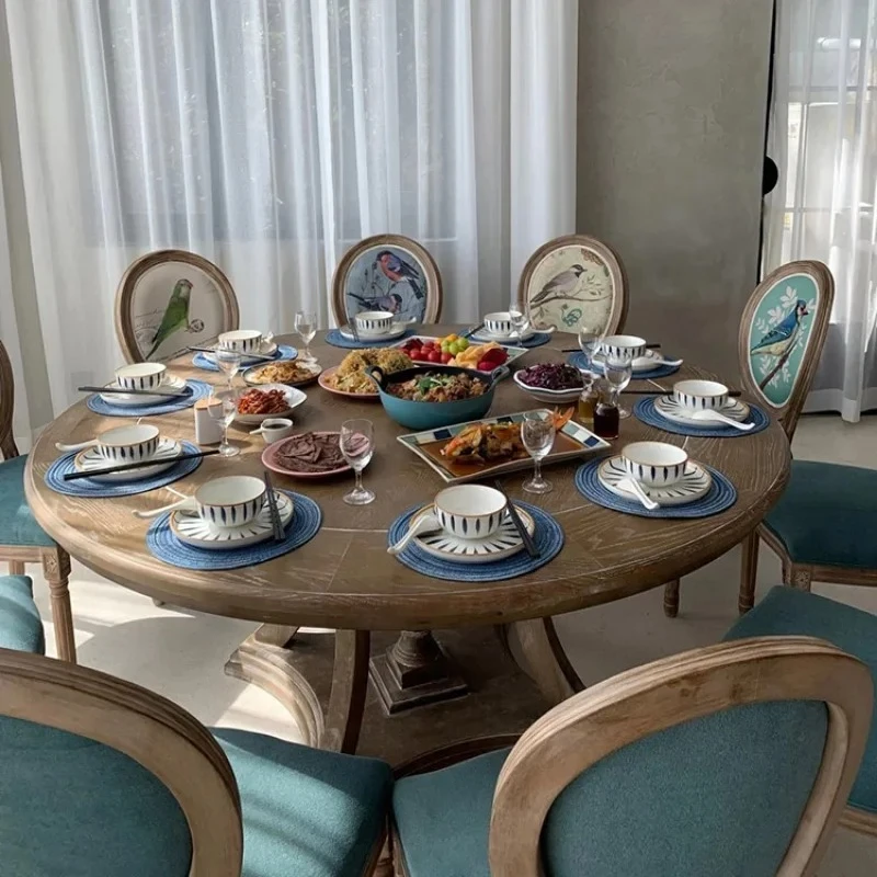 كراسي الطعام الأوروبية الرجعية مطعم القديمة الصلبة الخشب البراز الأثاث منتشر مقهى فندق جديد الصينية مصمم الأزياء كرسي