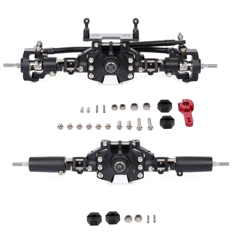 

F1CB Crawlers Car Upgraded Front Rear Axles Metal Axles for 1/10 4WD Car Vehicle Part