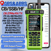 BAJETON BJ-9000 GPS APRS Walkie Talkies 10W CB/SSB/RX/HF CB 27Mhz Bluetooth Programming Long Range For RT-950PRO RT-950 Radio