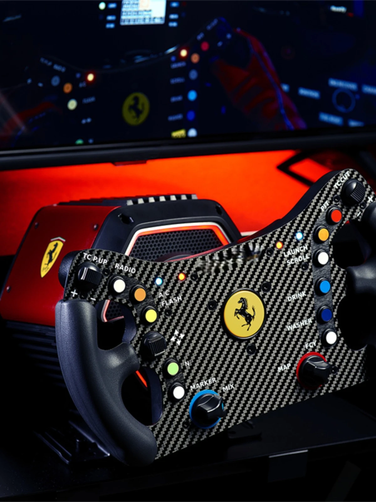 Ferrari 488 GT3 Racing Simulator Disc Game Aiming Wheel