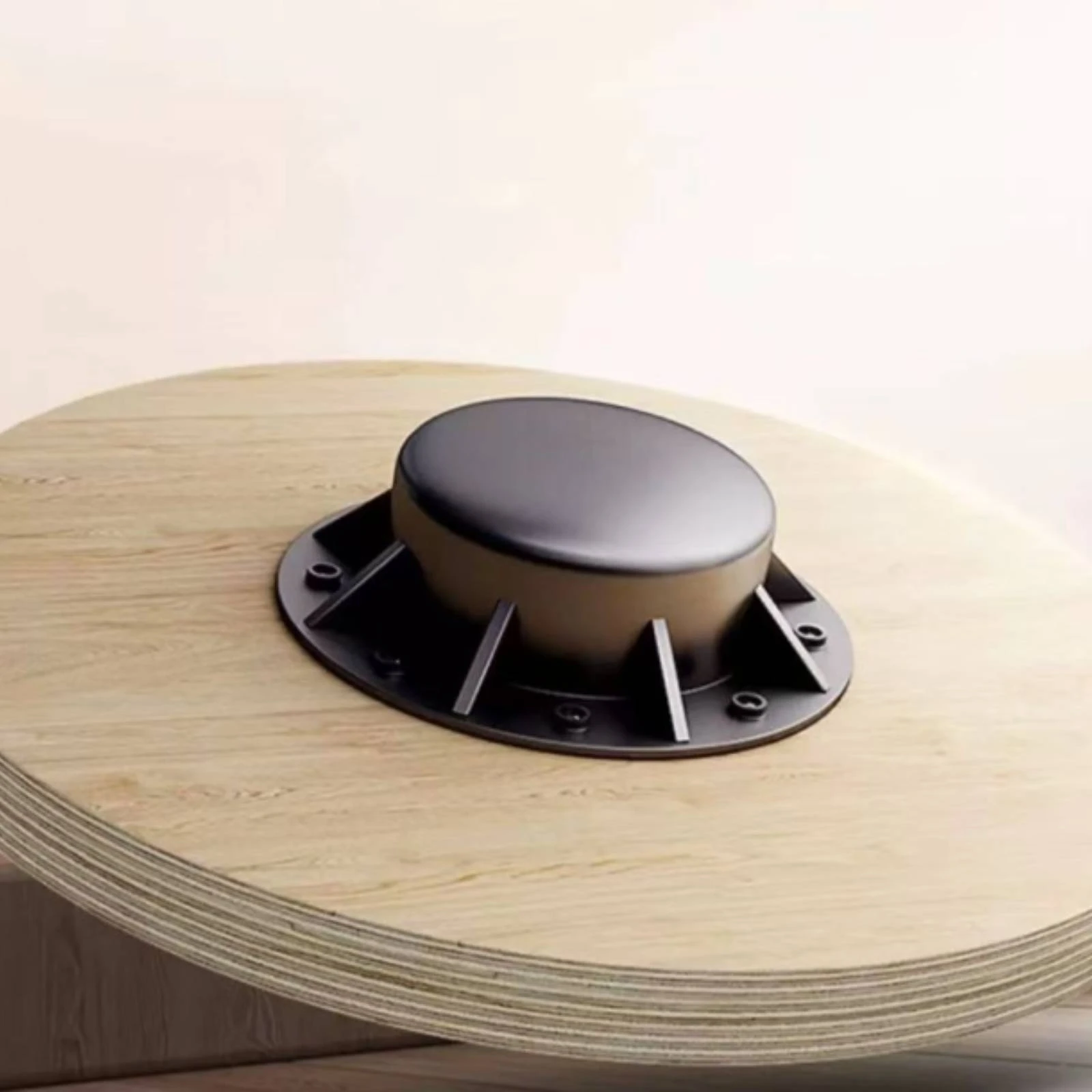 Round Wooden Balance Board Sturdy Rocking Balance Board with Textured Standing Surface Fitness Equipment Anti-Slip Sleek