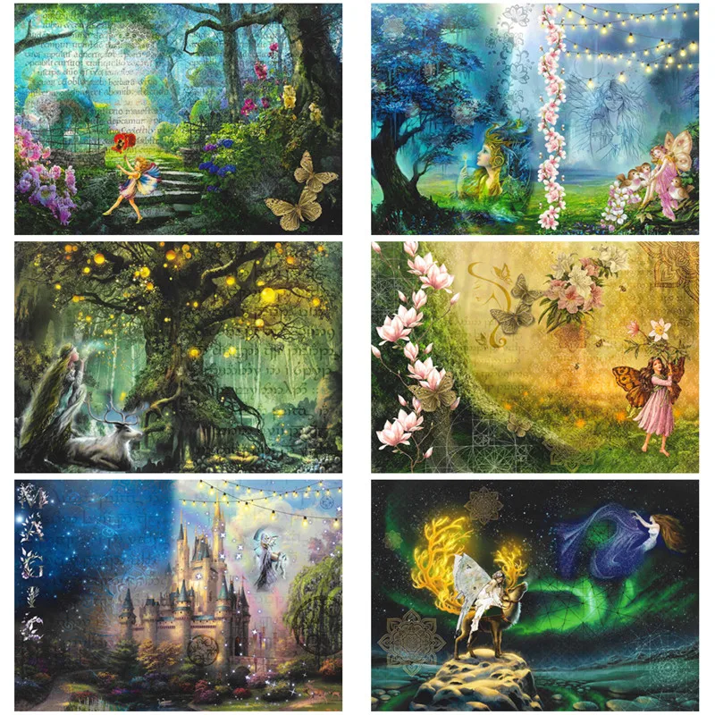 

8Pcs/Pack Vintage Beautiful Magic Forest Spirit Elf Sticker DIY Craft Scrapbooking Album Junk Journal Decorative Stickers