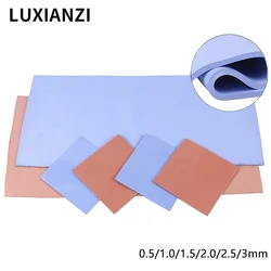 LUXIANZI GPU CPU Silicone Heatsink Thermal Pad High Quality Cooling Conductive Silicone Pad 0.5mm 1mm 1.5mm 2mm 2.5mm tichkes
