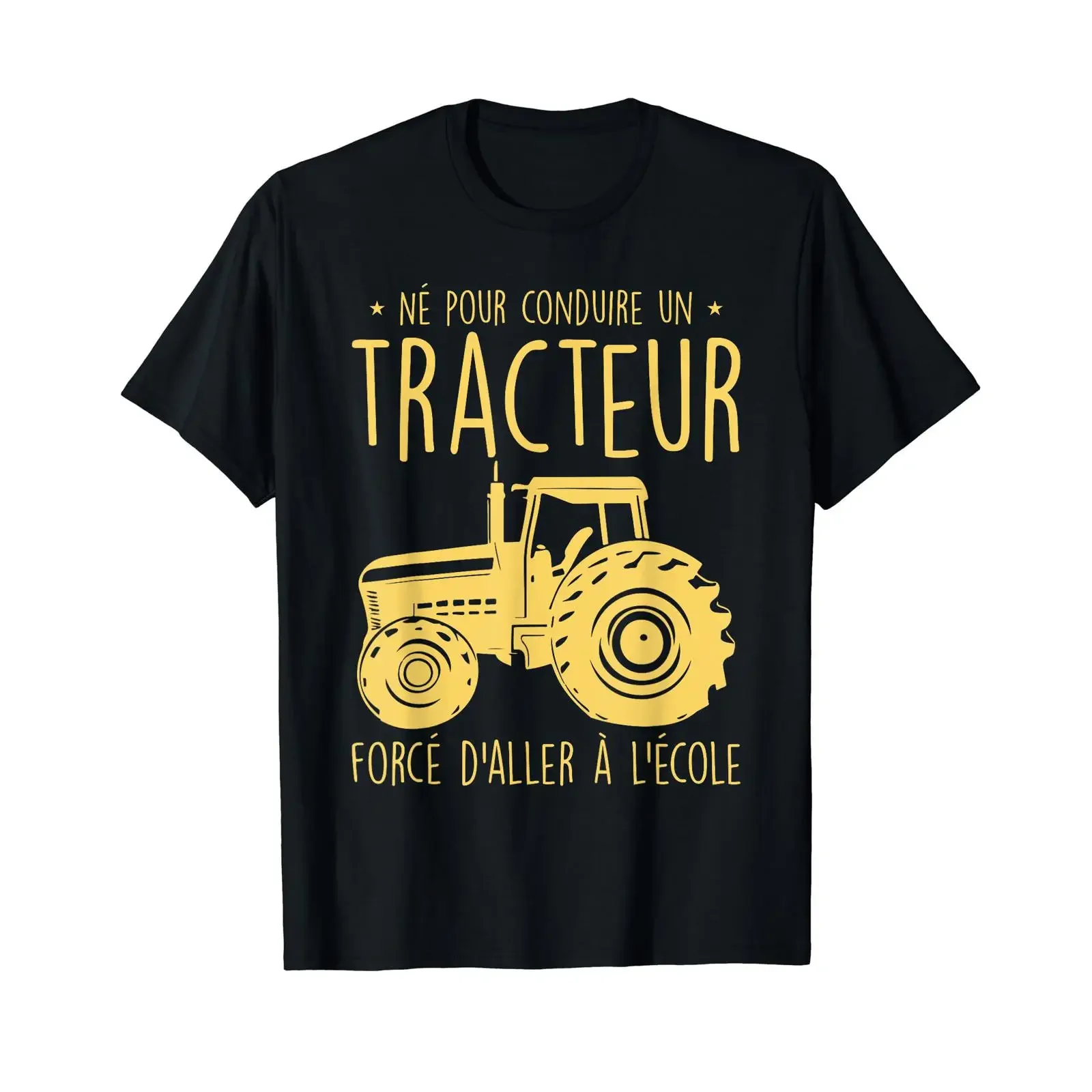 Farmer Born To Drive A Tractor Funny T Shirt Black S vintage Washed Versatile Stylish graphic Soft designer clothes streetwear