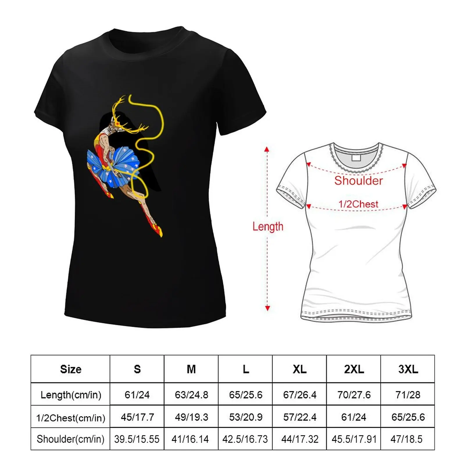 One Deer Woman T-Shirt summer clothes cute clothes plus size tops oversized workout shirts for Women