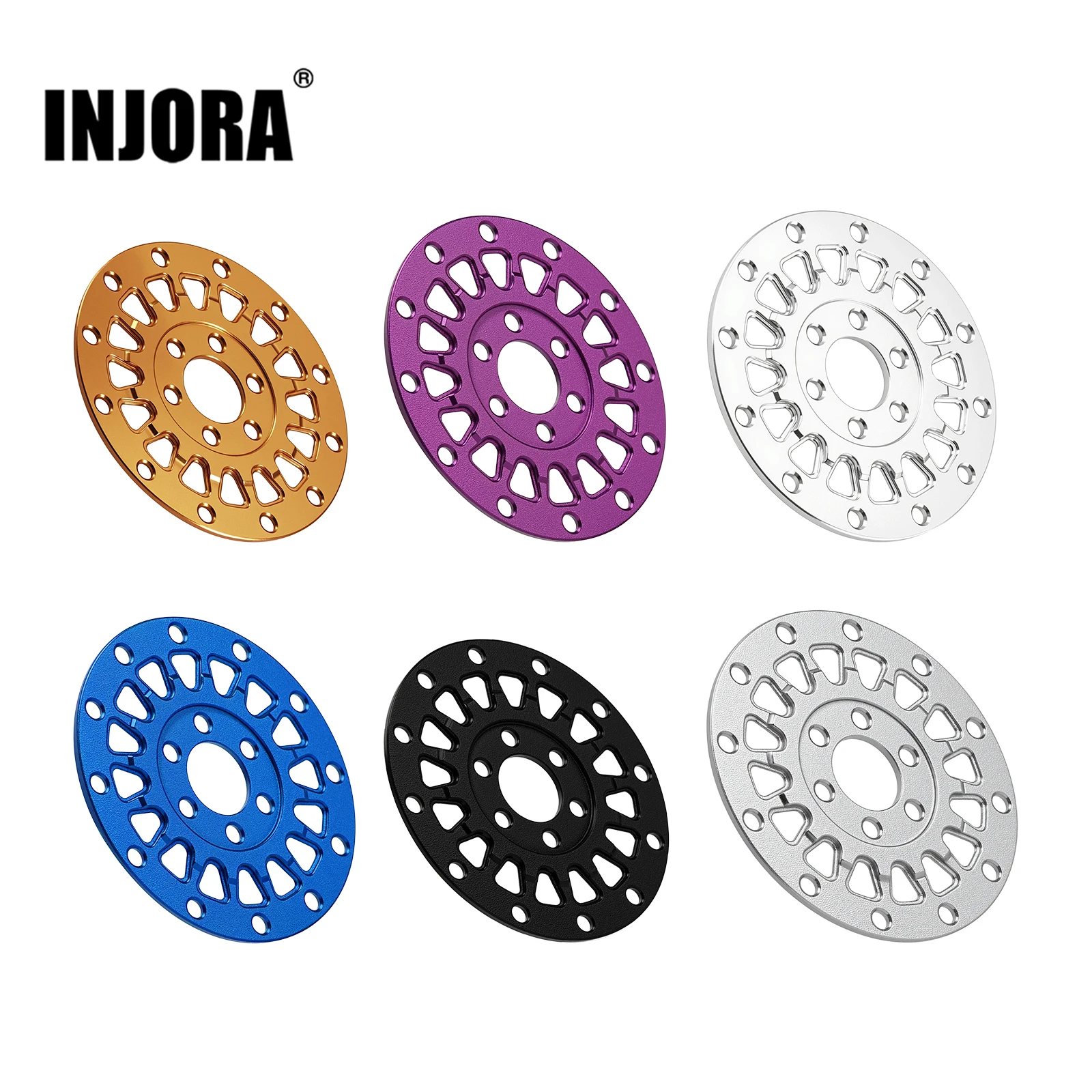 

INJORA 4pcs Aluminum Wheel Faces for 1.3" ModuWheel