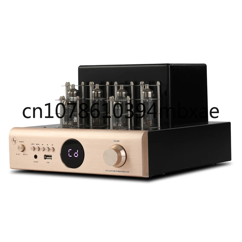 Amplifier Power Sound System Professional 2ch 100Watt Power Amplifier AV-2080 Tube Amp Amplifier