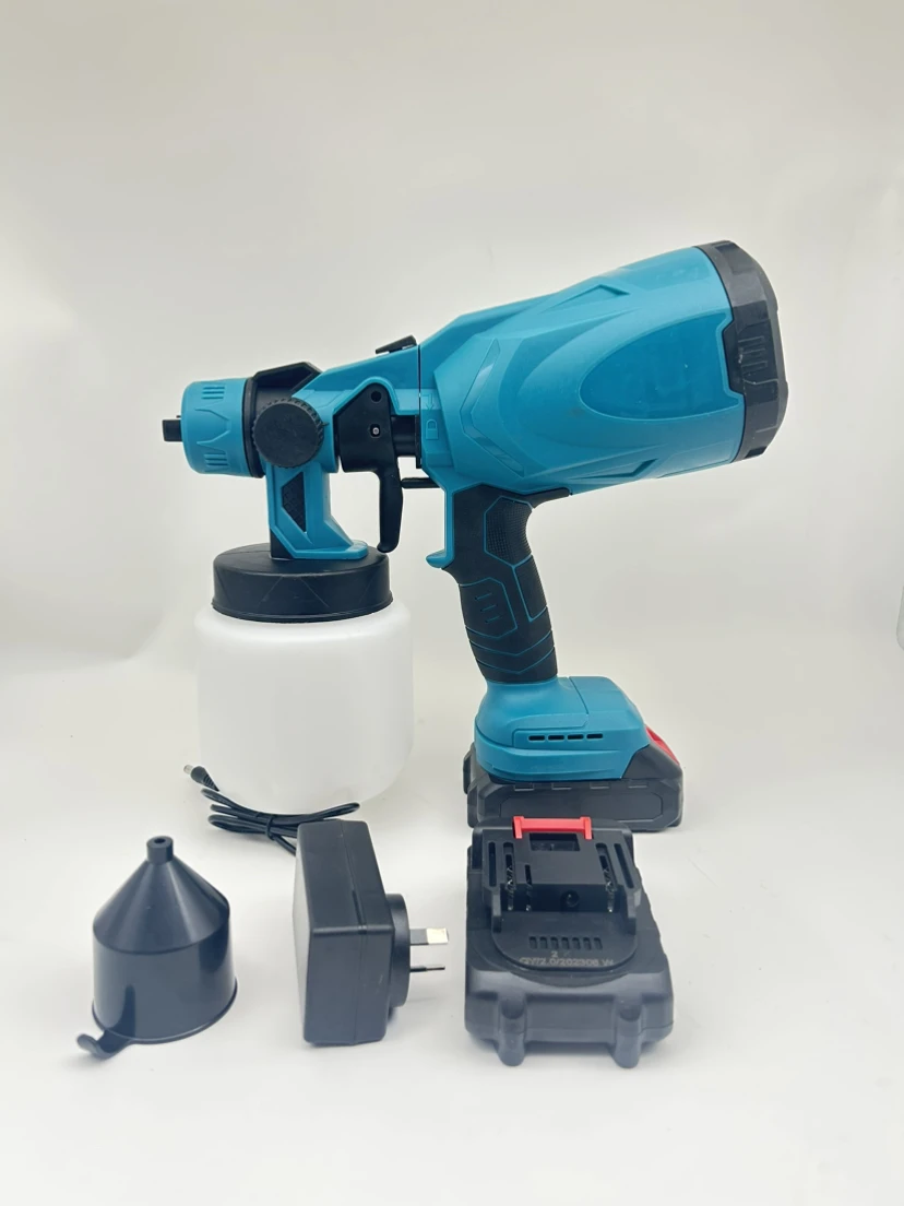 800ML Electric Spray Gun Cordless Paint Sprayer Spraying Coating Air Brush For Makita 18V Battery