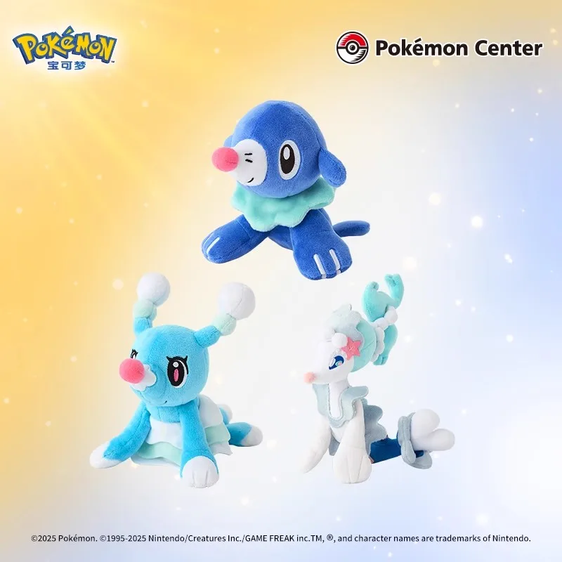 Muñeco de peluche de Pokémon, colección de palmeras, región de Alola, Rowlet Litten, Wobuffet, Torracat, Brionne Trumbeak, regalo de cumpleaños para niños