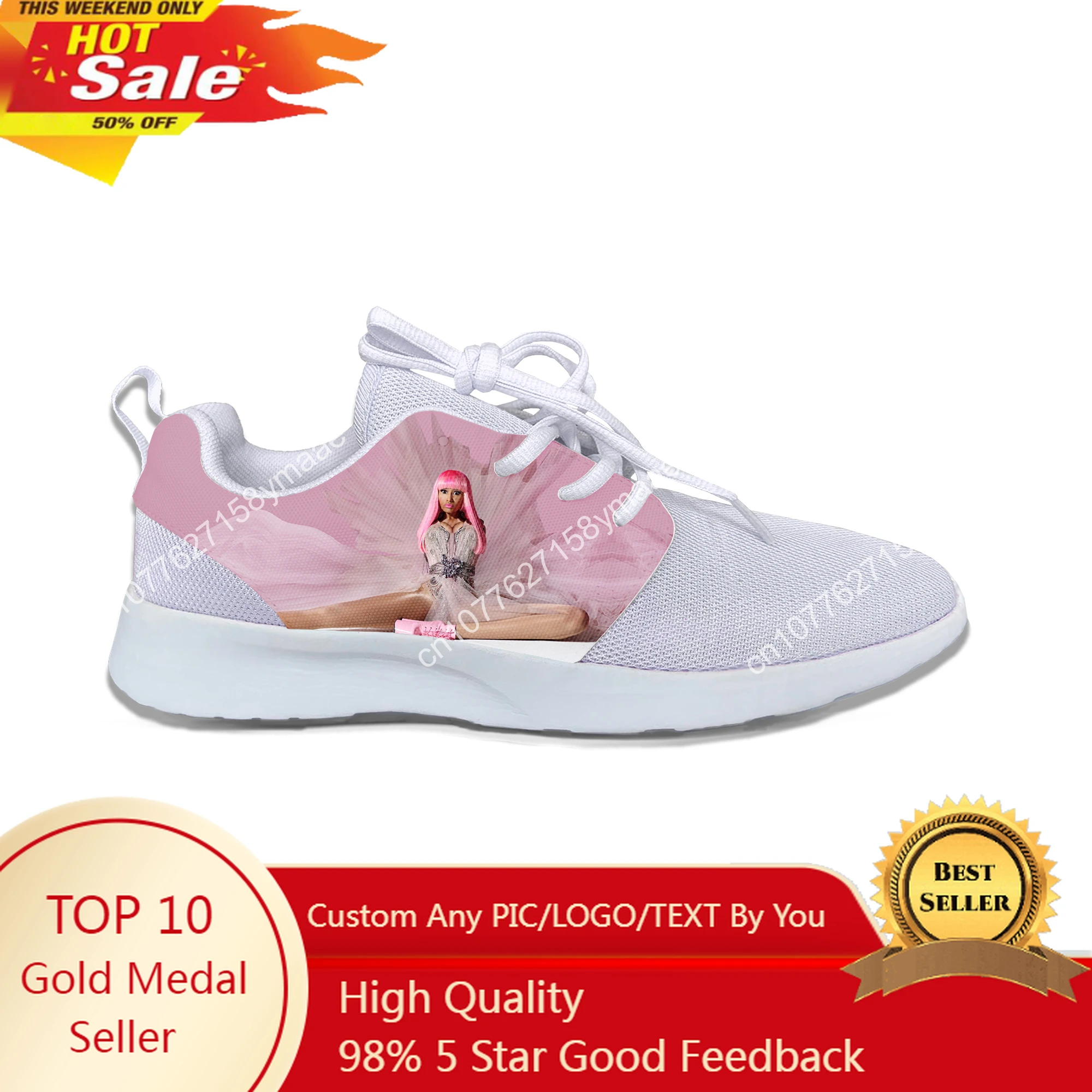 

Hot Cool Fashion Hip Hop Summer High Quality Sneakers Casual Shoes Men Women Nicki Minaj Mesh Sports Shoes Latest Running Shoes