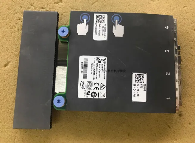 A=For  68M95 Dell / Intel X710 Quad Port 4X 10GB SFP+ Network Daughter Card 068M95