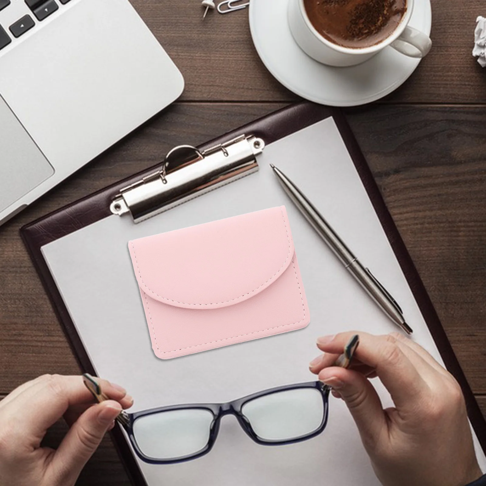 

PU Wallet for Women Compact Card Holder Small Credit Card Case Minimalist Business Purse Stylish Slim Ladies Wallet