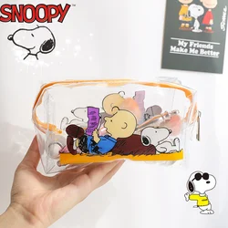 Snoopy Girls Makeup Bag Cute Women's Bag Sanitary Napkin Cosmetic Key Headphone Medicine Sundries Storage Pen Wash Bag Gift