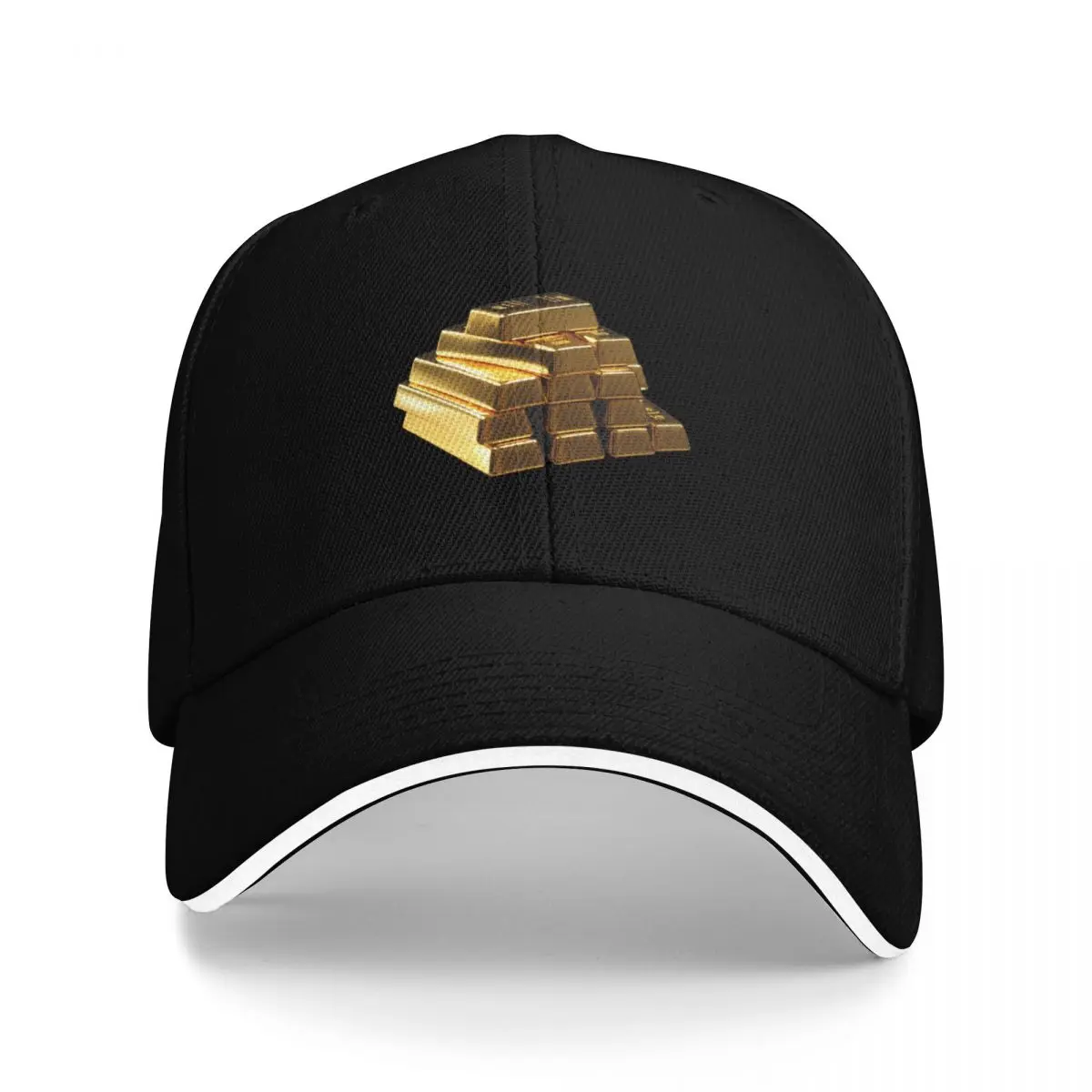 

Gold Bars Stack Baseball Cap Beach Outing Hat Man For The Sun Boy Women's