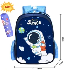 Children's Backpack for Boys Girls in Grades Cartoon Cute Lightweight Spine Protecting Backpack for Elementary School Students