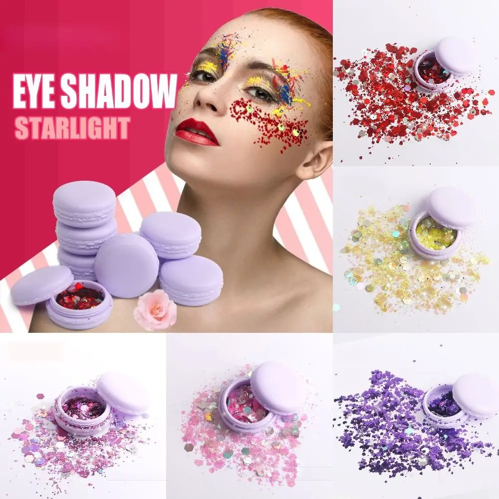 Long Lasting Starlight Eye Shadow Waterproof Multi-functional Laser Sequins Flash Powder Sparkle Shimmer Face Glitter