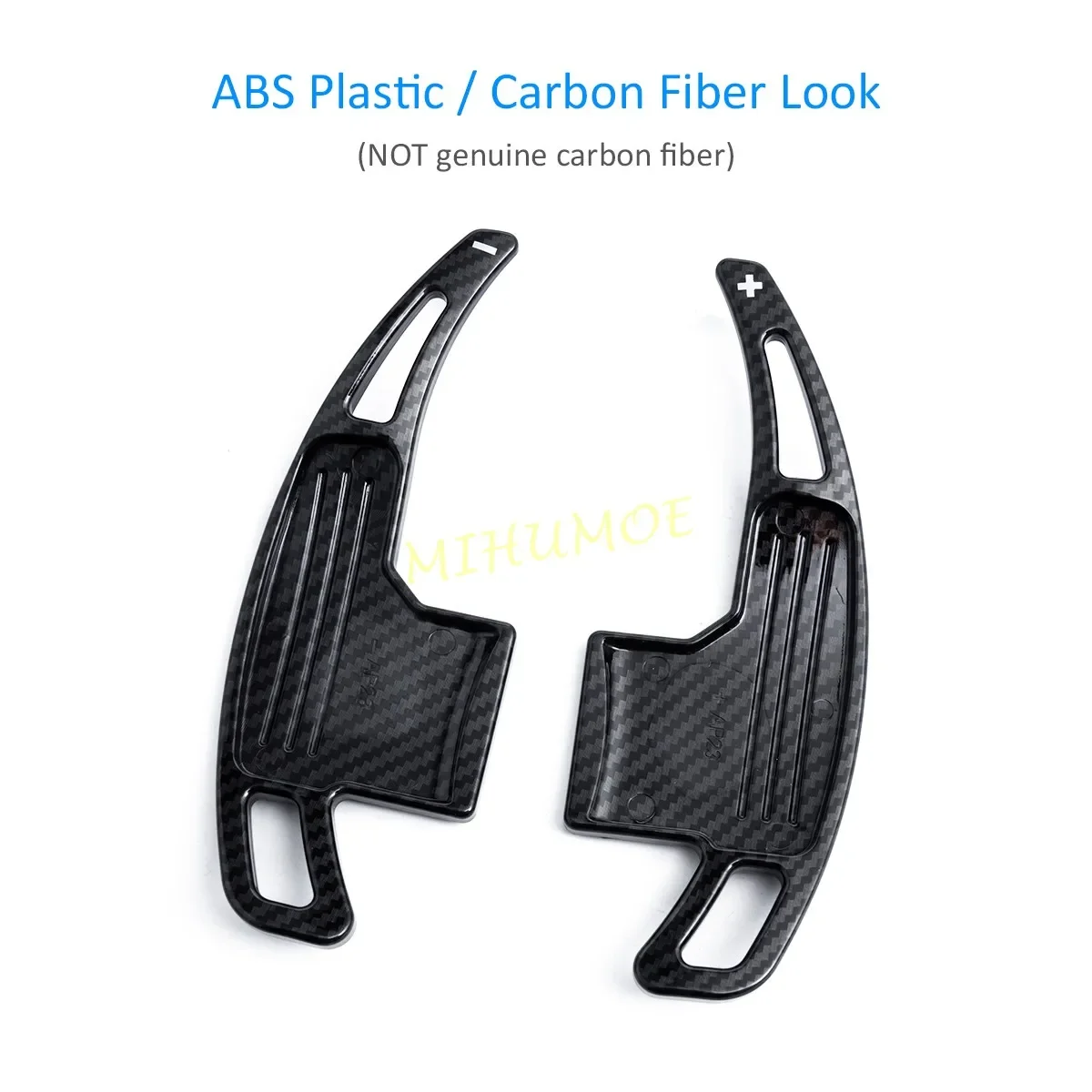 Car Steering Wheel Shifter Paddle Extension For 2015-2023 Ford Mustang 2022 2021 2020 Carbon Fiber / Glossy Black Car Styling