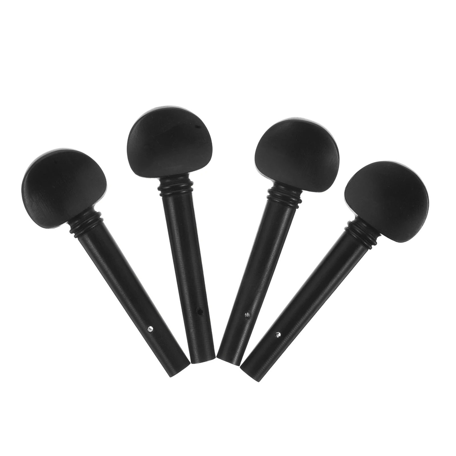 

4pcs Ebony Violin Pegs Tuning Fine Tuners Replacement Parts Accessories Adjuster Musical Instrument Wooden Pegs Viola