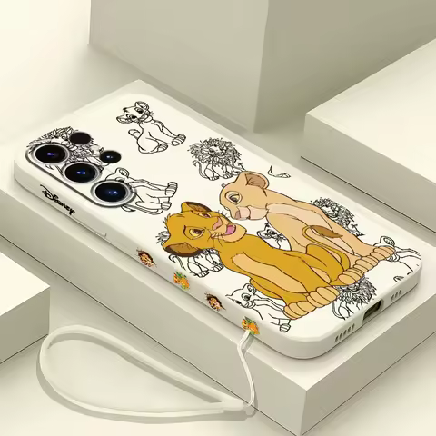 Lion King Disney Cute Soft Phone Case for Samsung Galaxy S25 S21 S22 S23 S24 Ultra S20 FE S10 Plus Note 10 20 Ultra