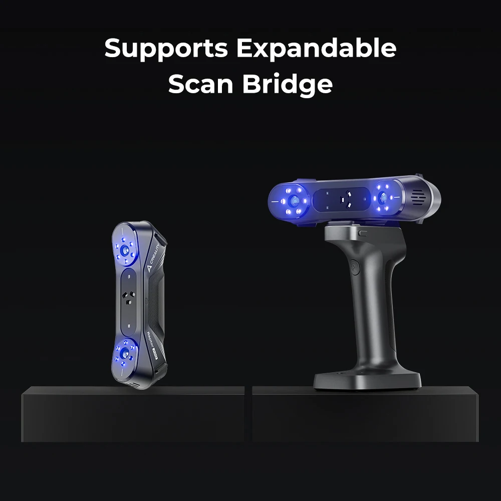 Creality Raptor Pro 3D Scanner With Scan Bridge 22+7 Blue Laser Line/NIR High Accuracy Speed Anti-Shake Tracking 24Bit Color Sca