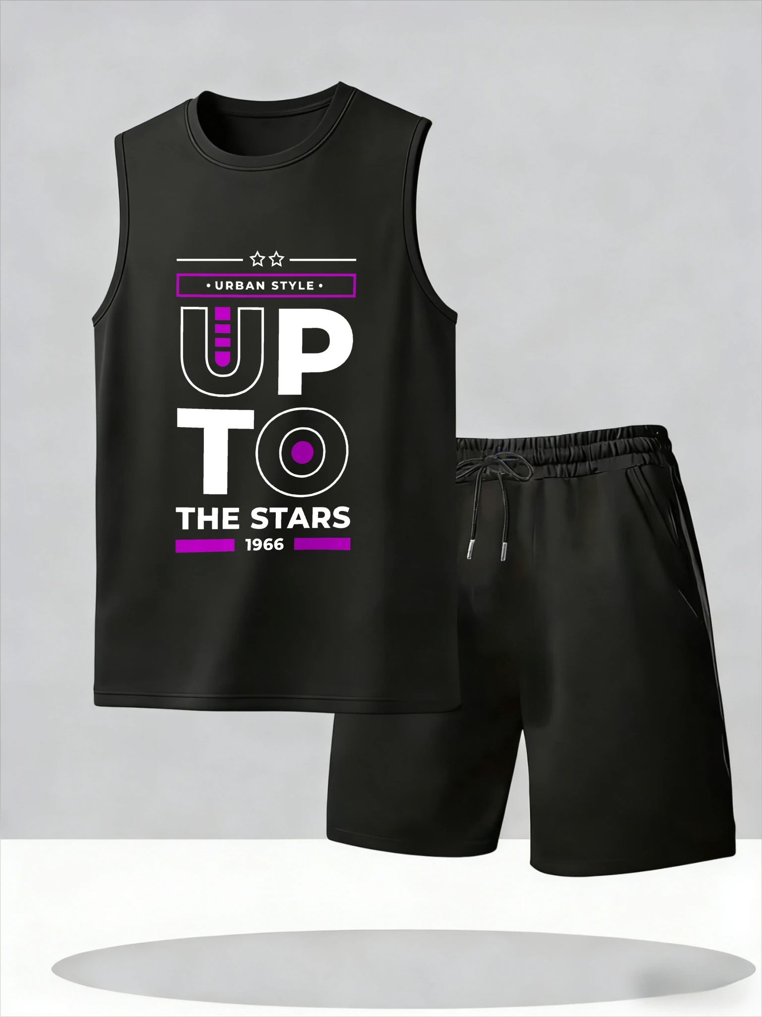 

Men's Tank Top Sets 2026 Summer Thin Quick Dry Sportswear Suit for man crewneck seaside beach sports Breathable oversize