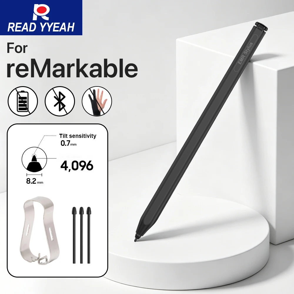 

Пассивный стилус EMR для reMarkable 2/1, без зарядки, без Bluetooth, высокоточная ручка для рисования и письма со сменными наконечниками в комплекте