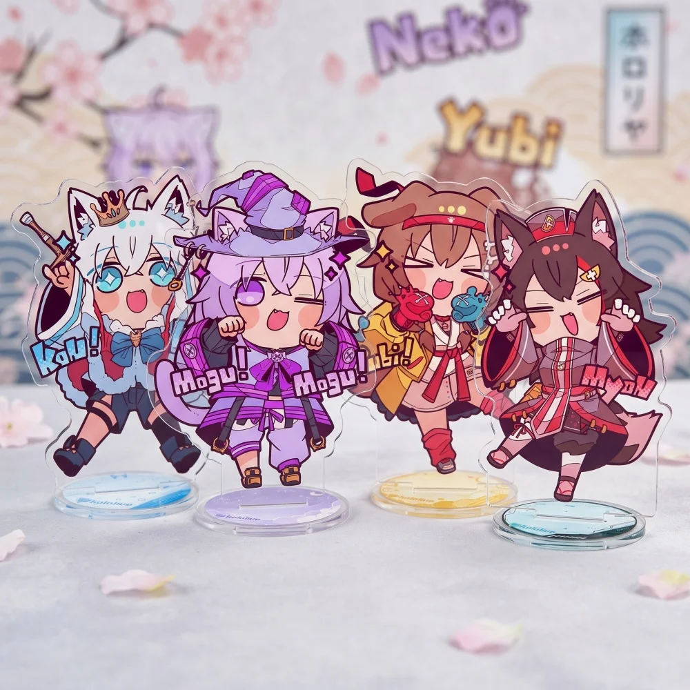 Hololive Gamers 10CM Acrylic Stand Keychain Song Wonder Future! Shirakami Fubuki Ookami Mio Nekomata Okayu Inugami Korone