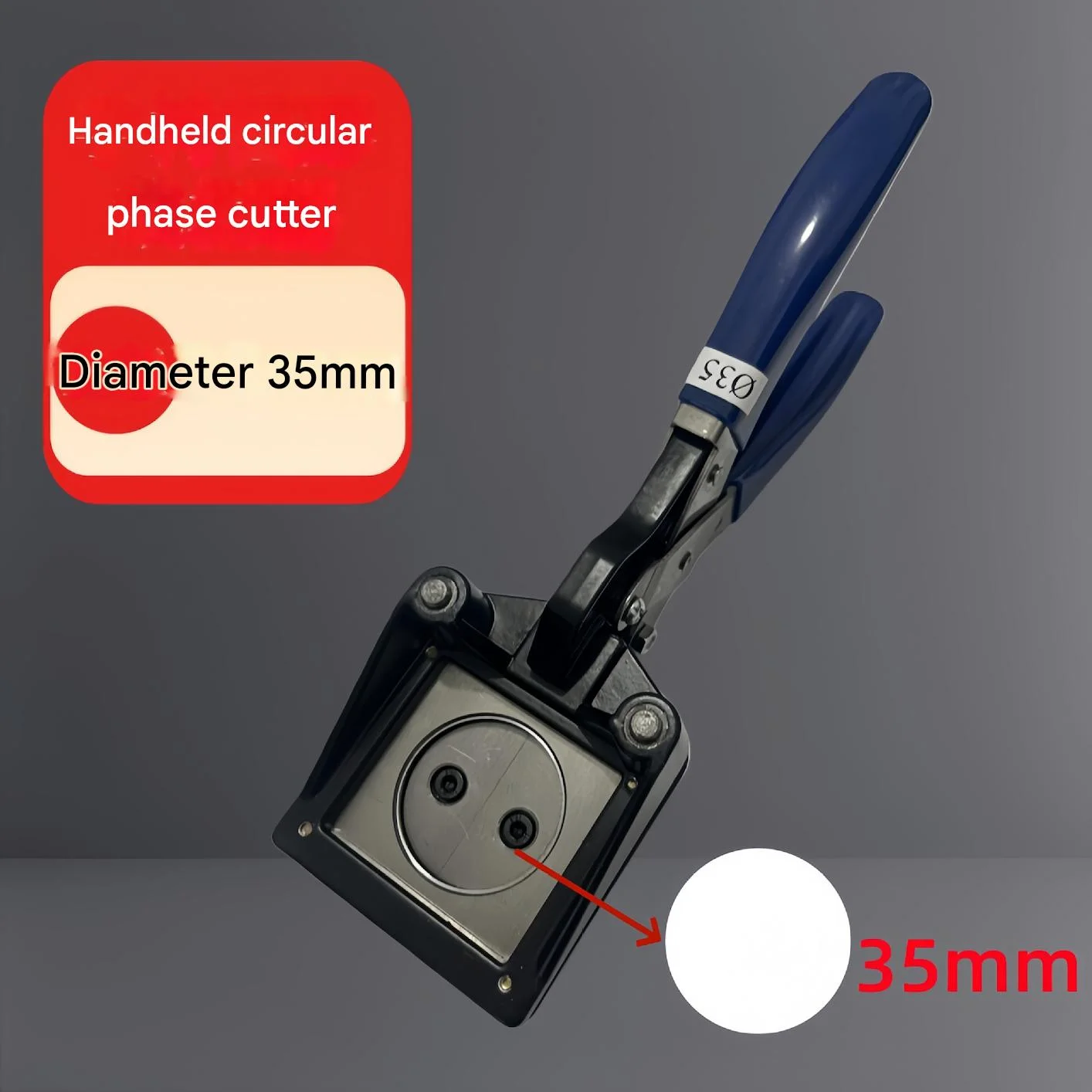 Handmatige ronde stansmachine 10mm-50mm, foto-snijder, stans voor papier, visitekaartjes, knutselwerk, doe-het-zelf projecten