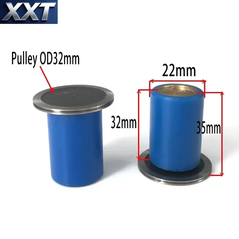 XXT EDM Wire Cut Parts Copper Guide Wheel 020 OD22* Length 35mm Assembly Pulley Roller Assembly Wire Cutting Machine for CNC