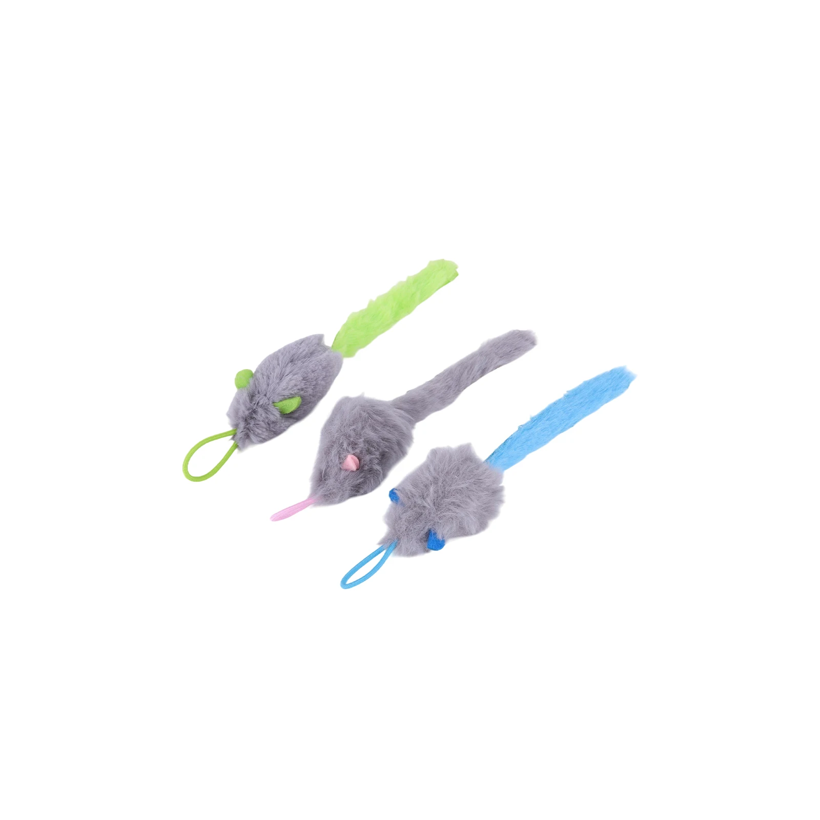 Teaser Electronic Self Play Feather Cat String Toy with 3 Catnip Mice Interactive Cat Teaser Retractable Toys for Indoor Cats