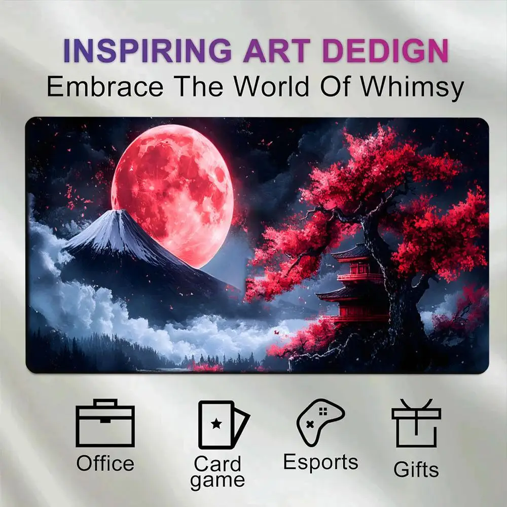 

Коврик для мыши Starry Sky Moon - большой коврик для компьютера, офиса и игр - XXL, резиновый, противоскользящий, для клавиатуры и мыши