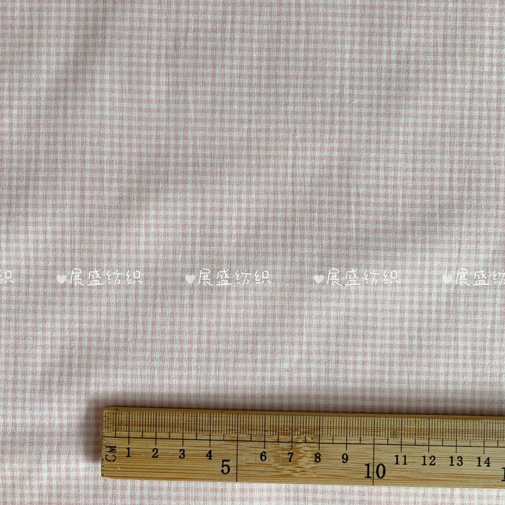 Rosa Baumwollstoff mit Digitaldruck, 140 x 50 cm, 40S, florales Karo-Design für DIY-Heimkleidung, Nähen, Ins-Stil, Damen- und Kinderbekleidung – Detail 14