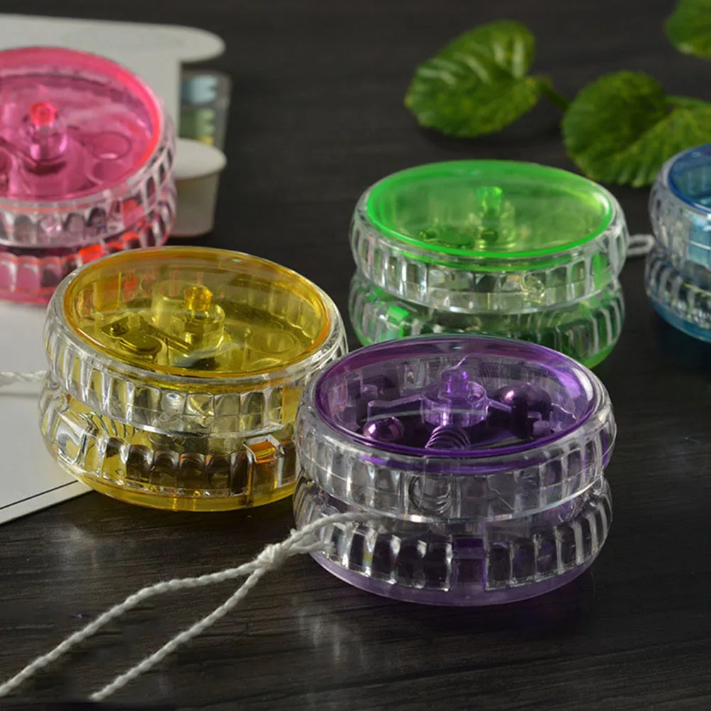

15pcs Luminous Yoyo Ball Flash Yoyo Glow In Dark Elastic Smooth Shiny Surface Fun Indoor Outdoor Activity For Kids Party Favors
