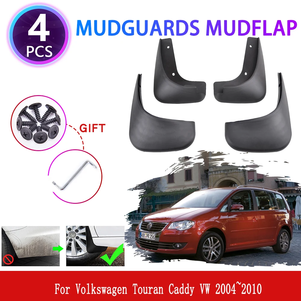 

For Volkswagen Touran Caddy VW 2004~2010 Mudguards Mudflaps Fender Mud Flap Splash Guards Cover Rear Styling Wheel Accessories