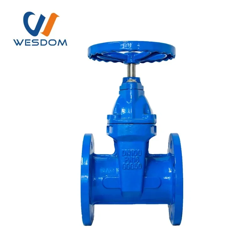 PN16 DN150 bs5163 ductile iron flange type manual slide gate valve with prices EPDM seat 2cr13 stem