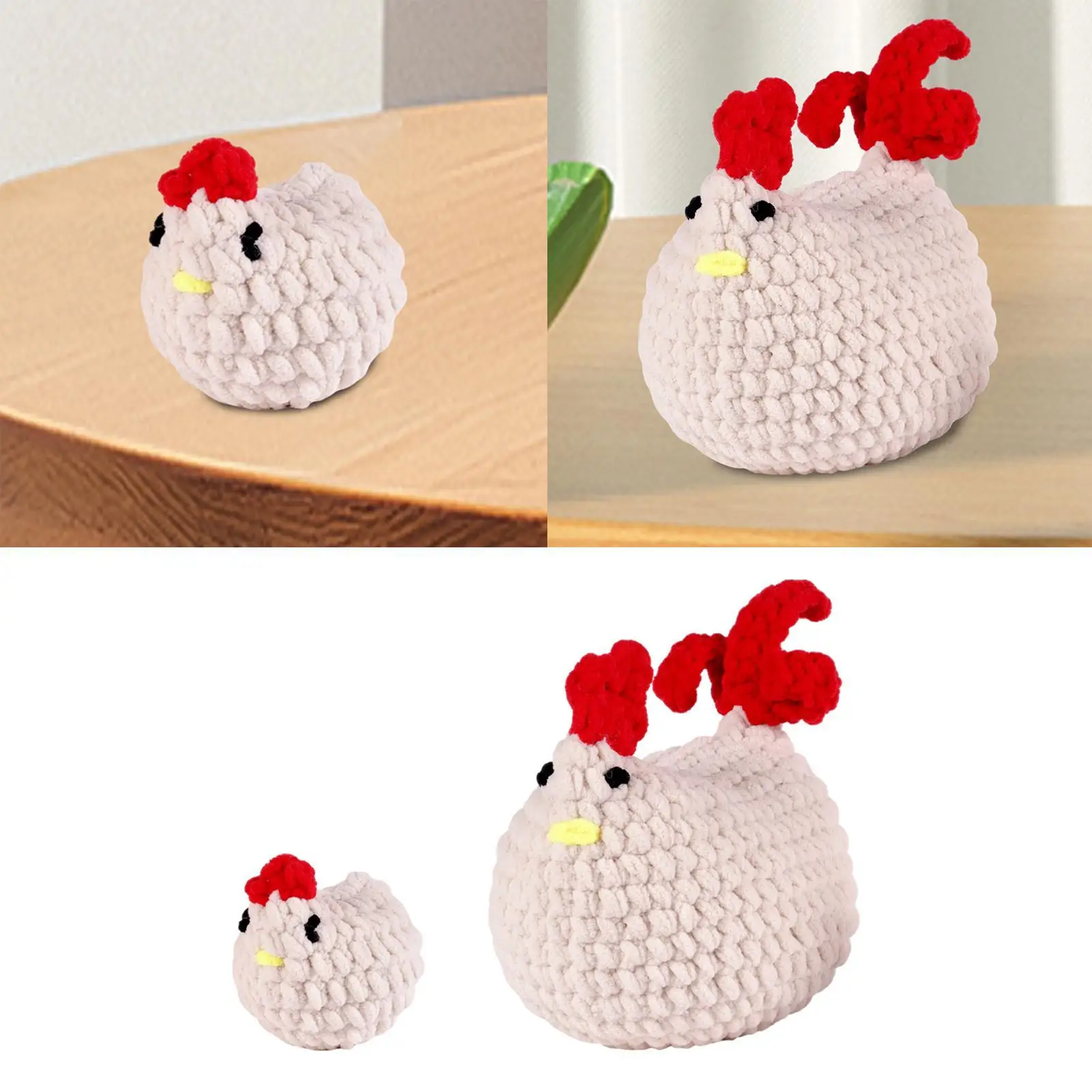 Beginner Crochet Kits Cute Hen Chicken with Step by Step Video Tutorials