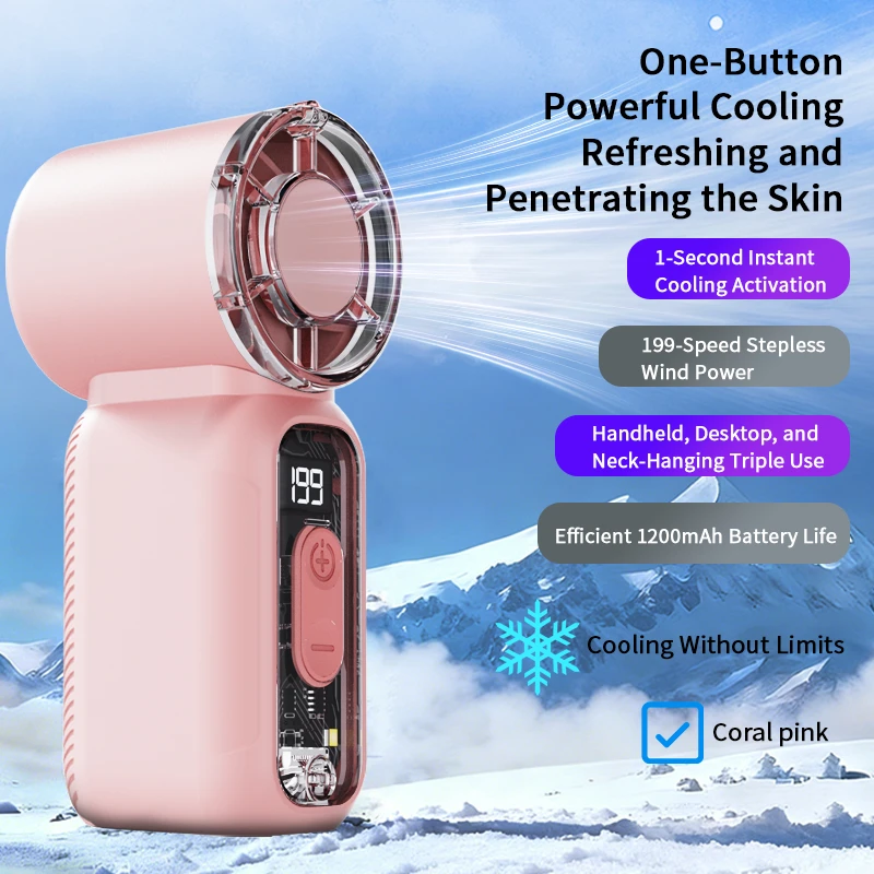 

Новый портативный мини-вентилятор с USB-зарядкой, ультратихий, с цифровым дисплеем, мощный, для личного охлаждения, для концертов