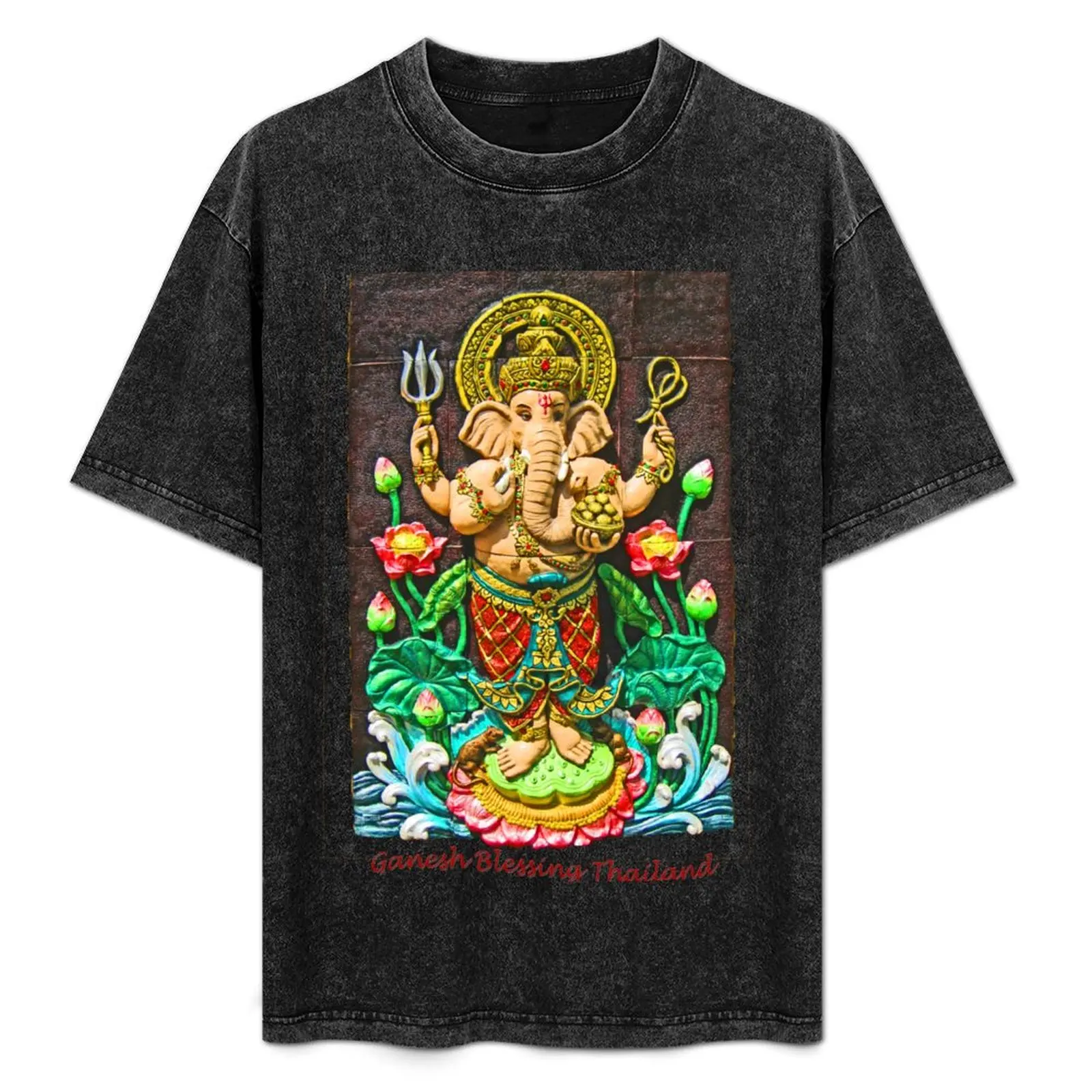 Ganesh Blessing Thailand T-Shirt vintage graphic tee graphic shirts designer t shirt men